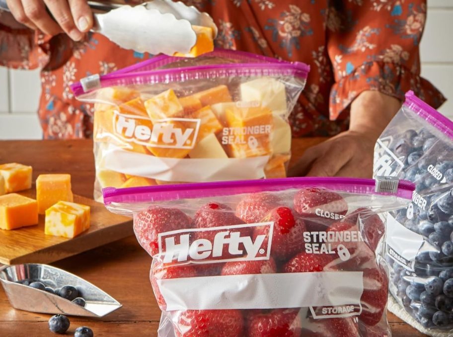 Hefty Slider Quart Storage Bags