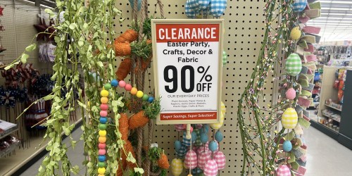 90% Off Hobby Lobby Easter Decor Clearance | Wall Signs, Wreaths, & More from 29¢
