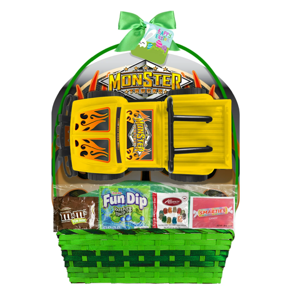 This Monster Truck gift is one of the most affordable filled Easter baskets
