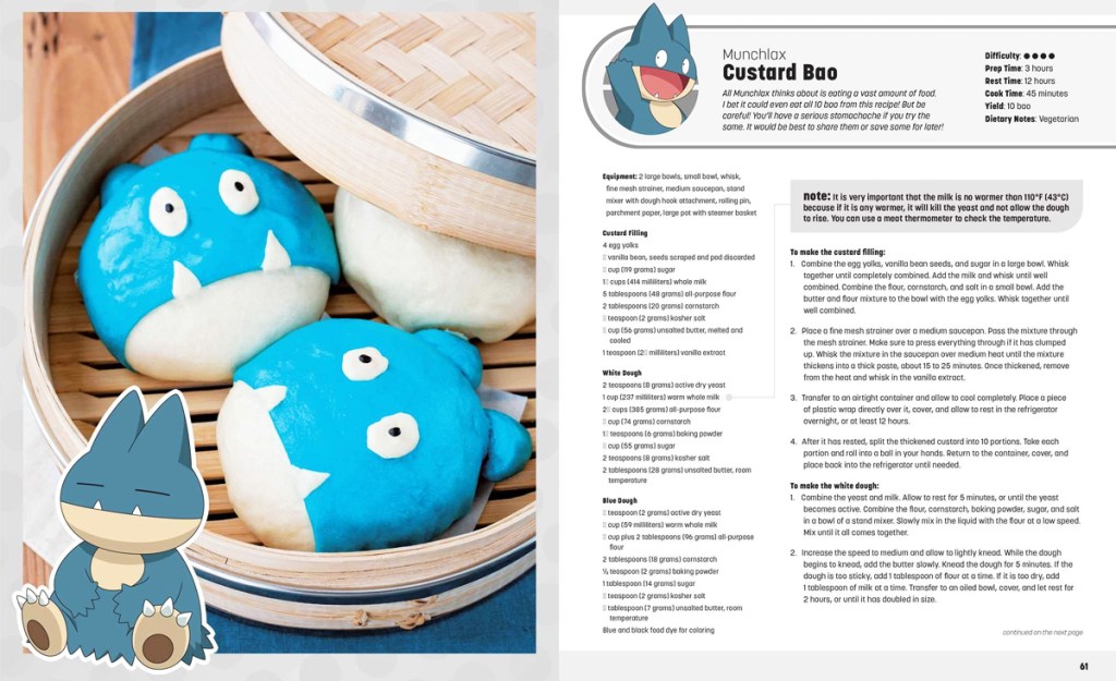 recipe from pokemon cookbook