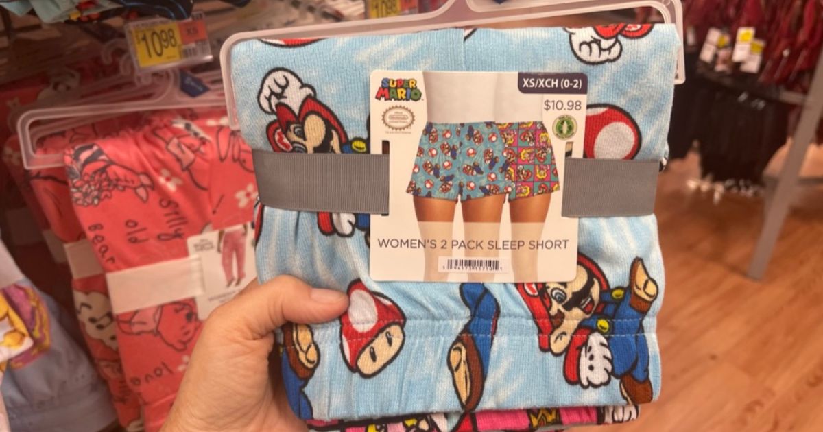 Nintendo Super mario sleep shorts 2 pack