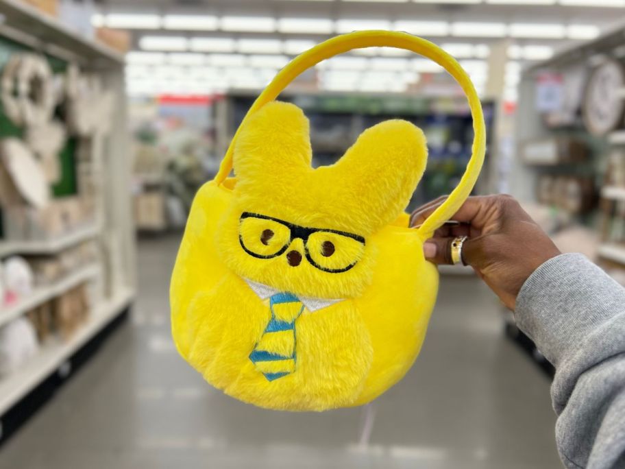 Peeps Bunny Plush Basket