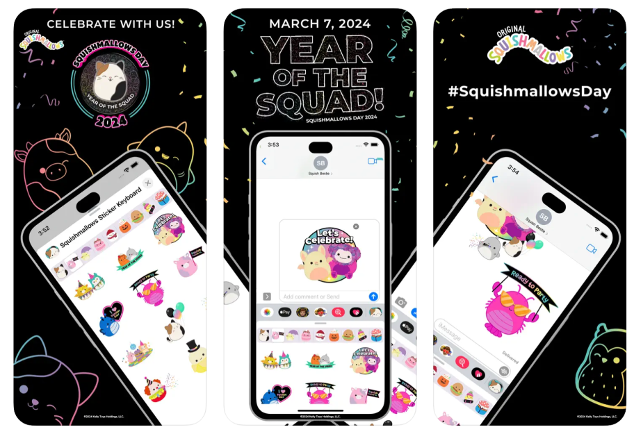 Squishmallow Stickers on iOS