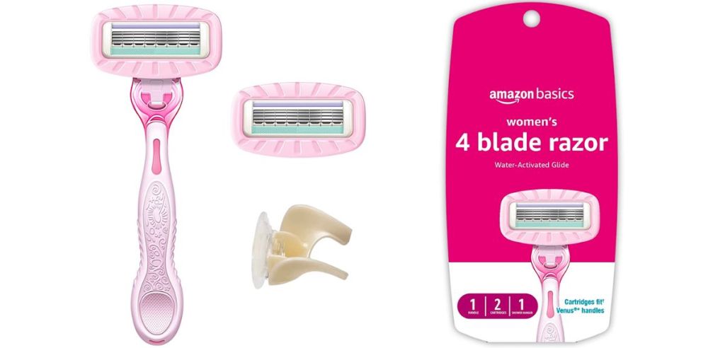 Womens amazon 4blade razor with 2 blade refills