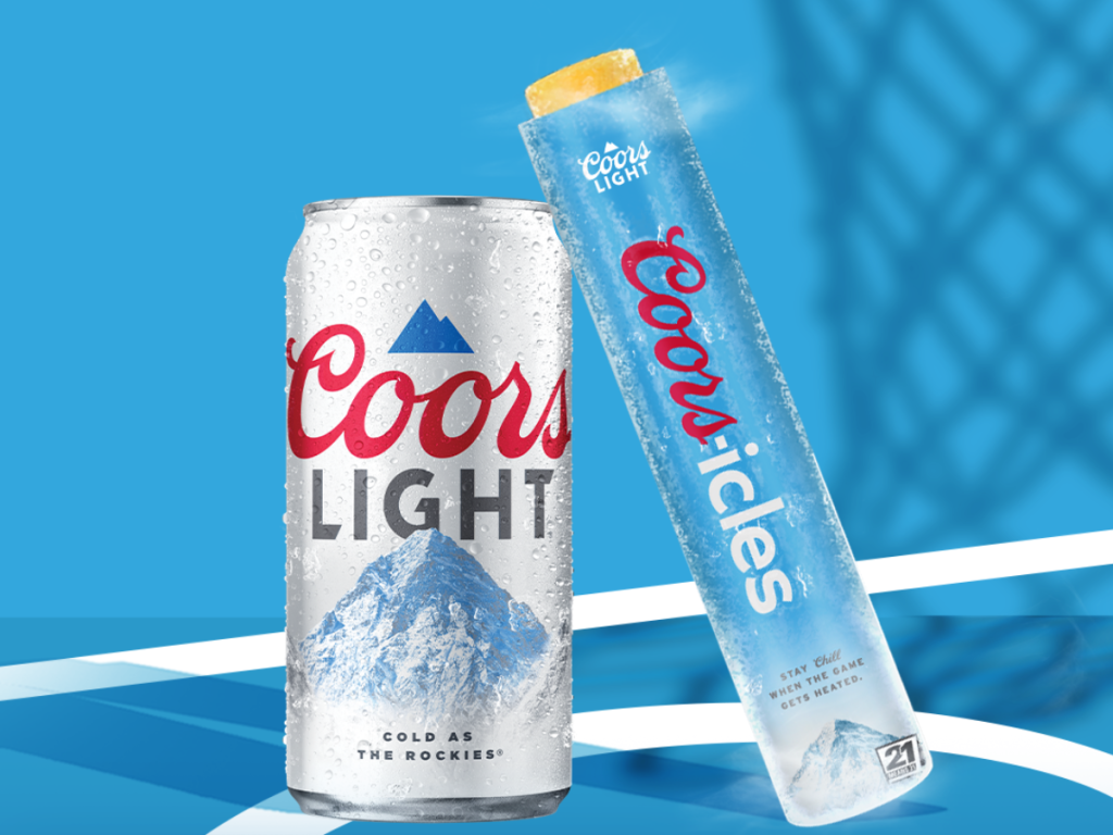 can of Coors Light next to a Coors-icle