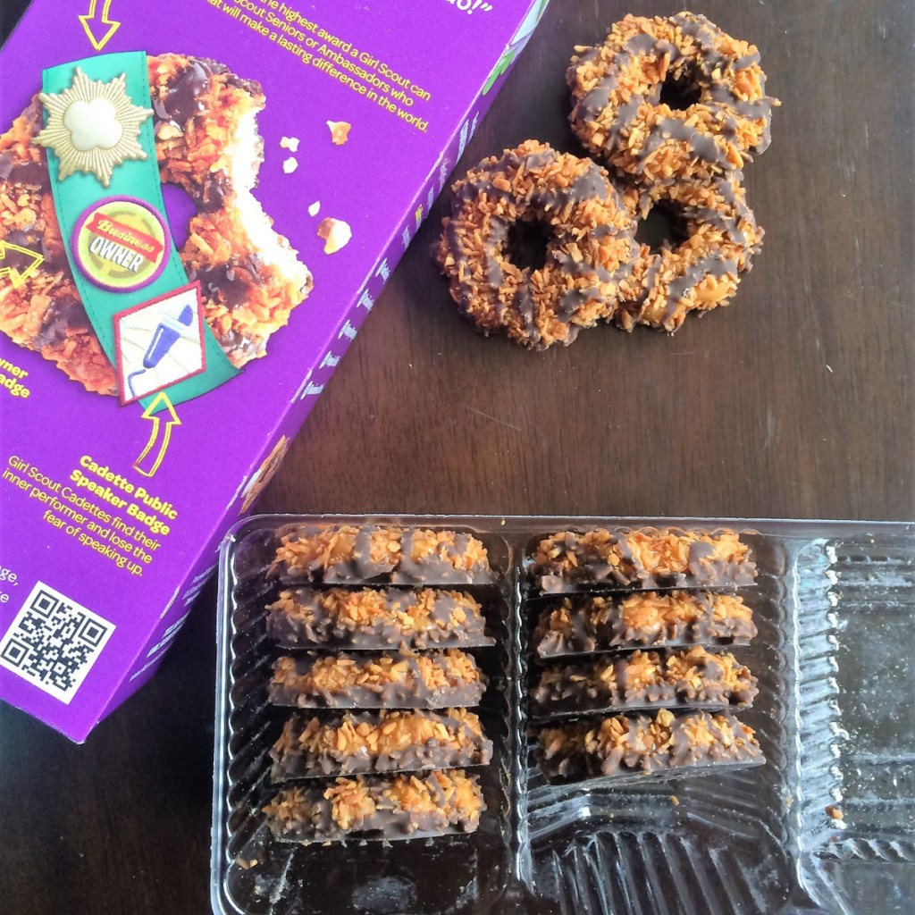 girl scout cookies in package