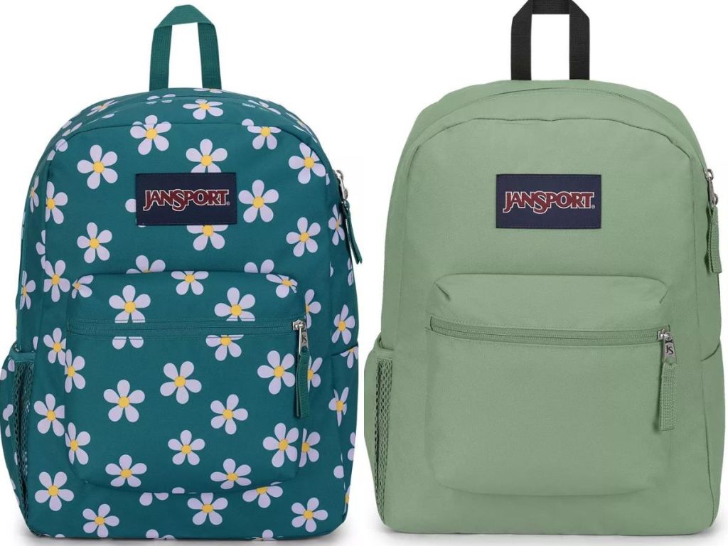 stock images of 2 Jansport Backpacks