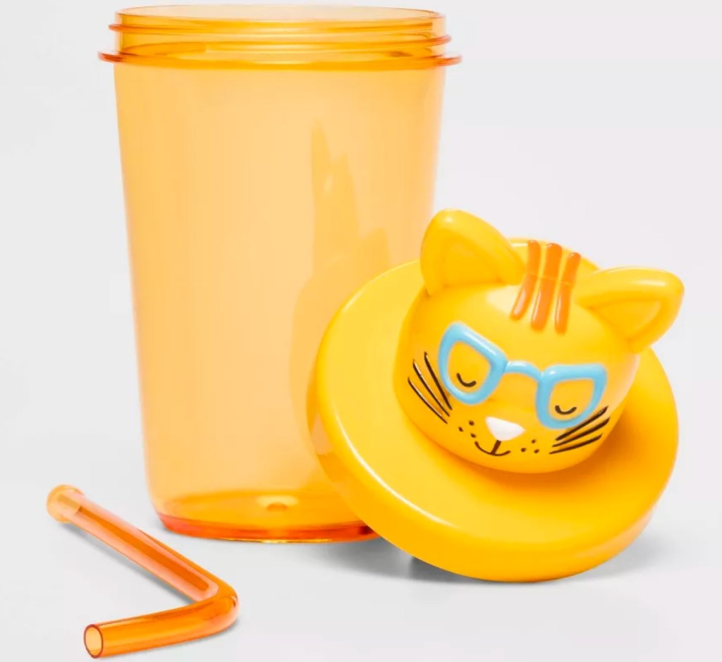 17 Plastic Figural Cat Tumbler