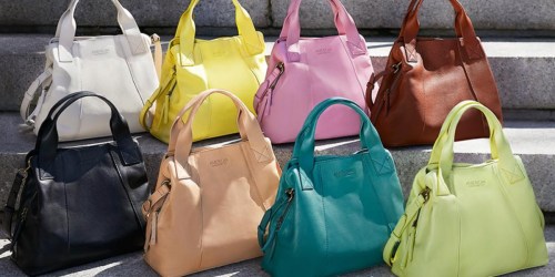 100% Leather Satchel Just $100 Shipped (Regularly $175) –  Many Color Choices