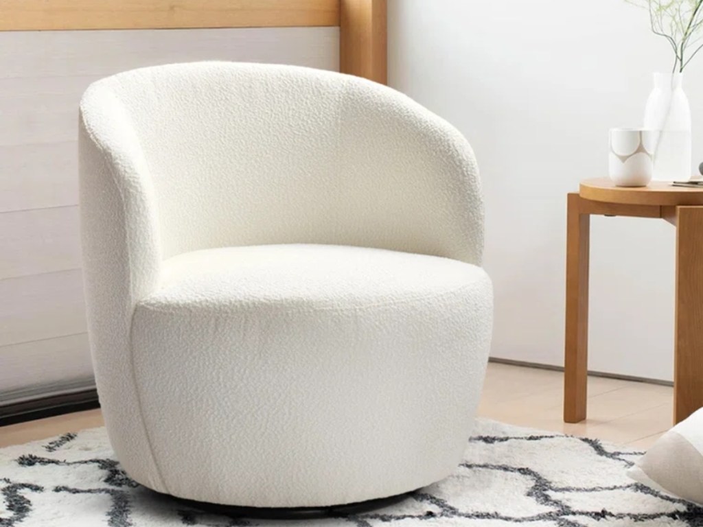 ivory swivel chair