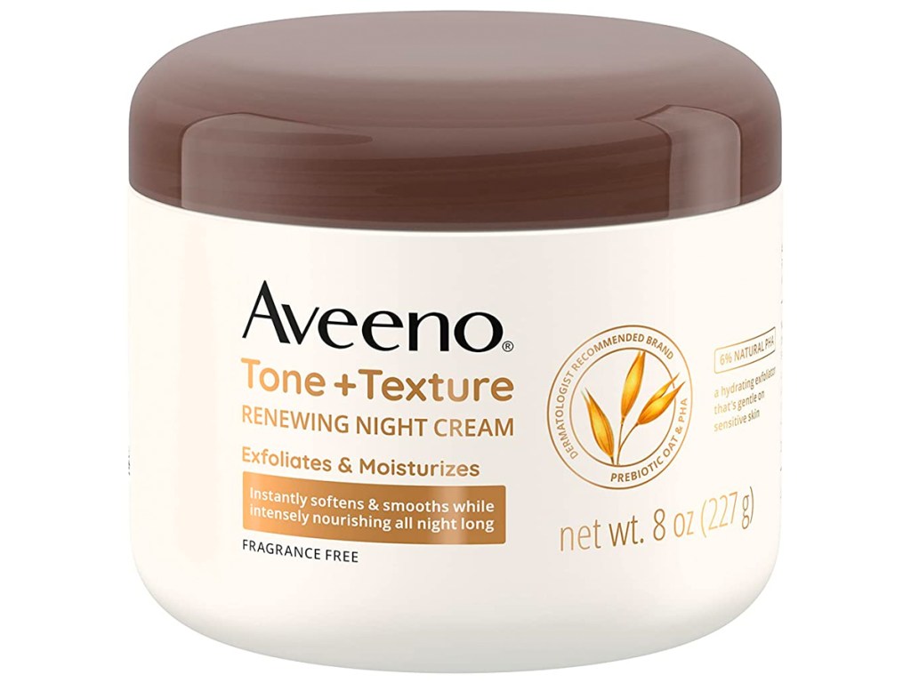 Aveeno Tone + Texture Renewing Body Night Cream