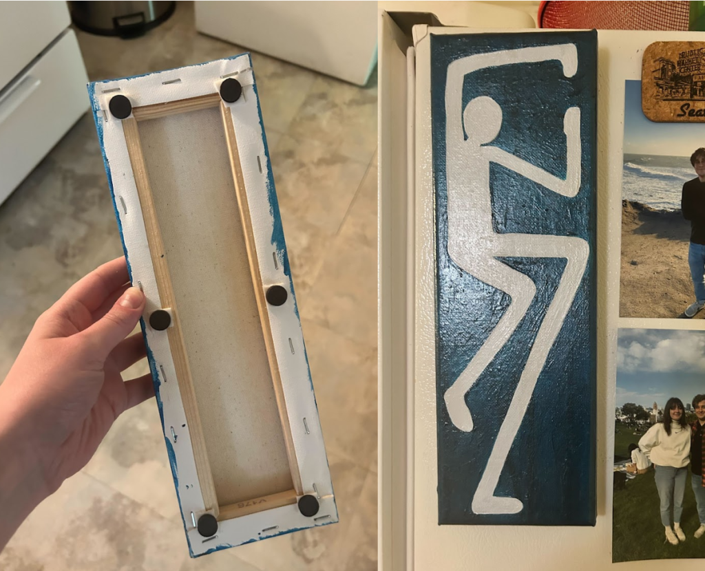 How to attach fridge magnets to artwork