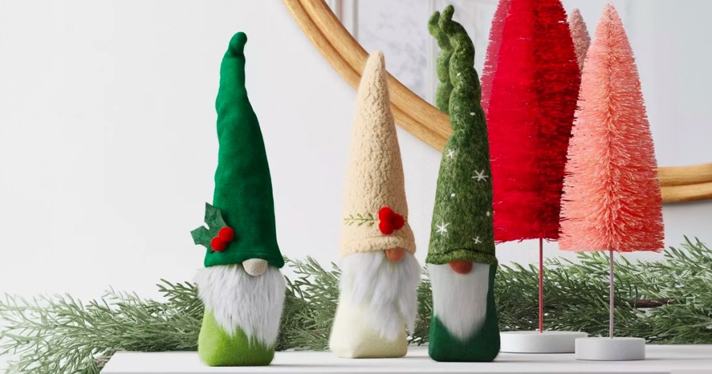 Fabric Holiday gnomes 3-Count Set