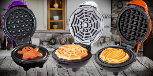 Dash Halloween Mini Waffle Makers ONLY $9.95 – Ghost, Spider Web, & Pumpkin Shapes