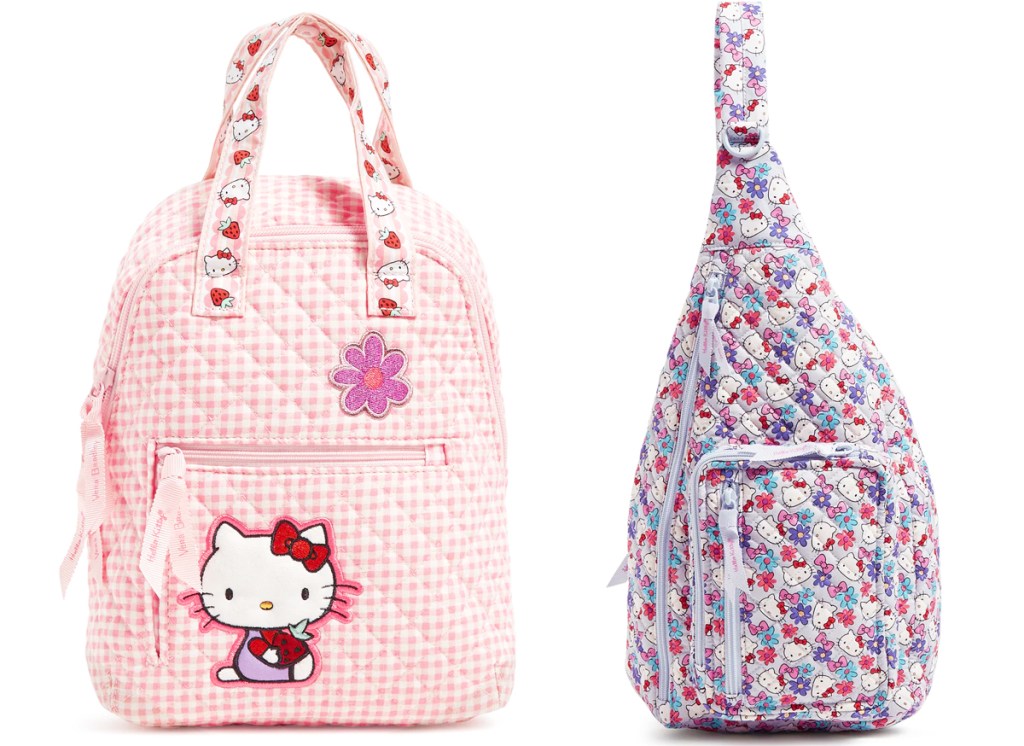 hello kitty backpack and sling bag