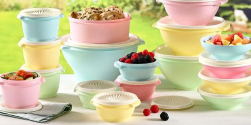 Tupperware Heritage Collection Storage Containers from $35.45 (Fun Vintage Colors!)