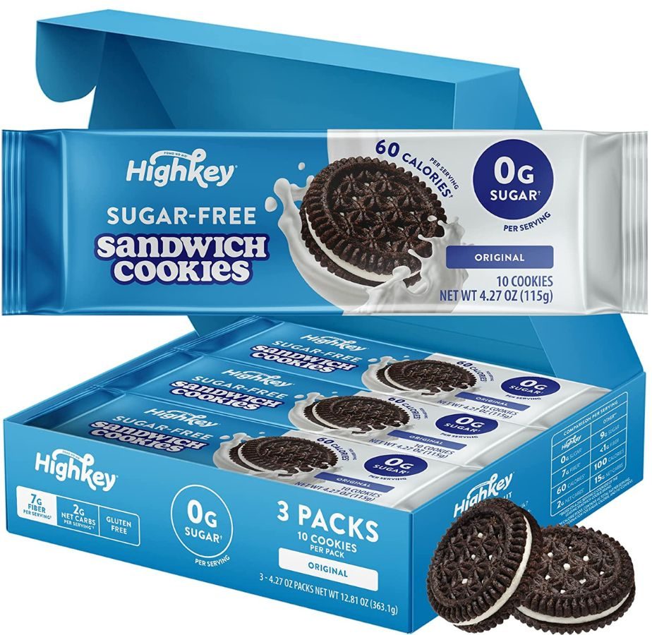 Box of Highkey Chocolate Sandwich Cookies