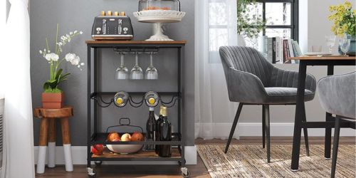Rolling Bar Cart Only $49.39 Shipped for Amazon Prime Members (Reg. $66)