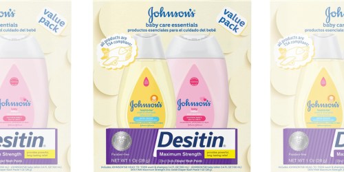 Johnson’s Baby Care Essentials 3-Piece Gift Set Just $5.45 on Amazon