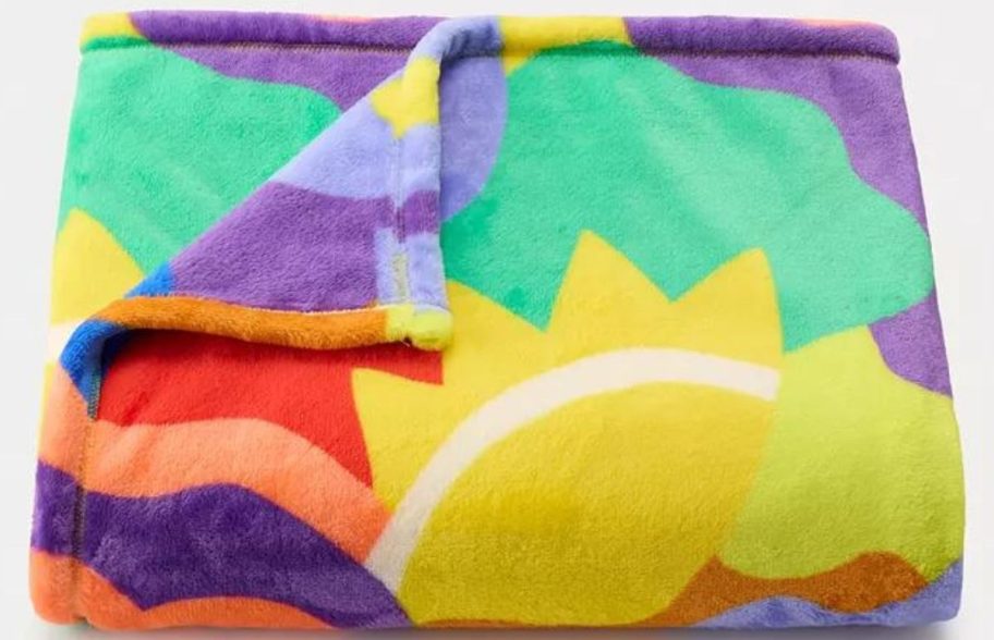 A Crayola Plush Throw Blanket