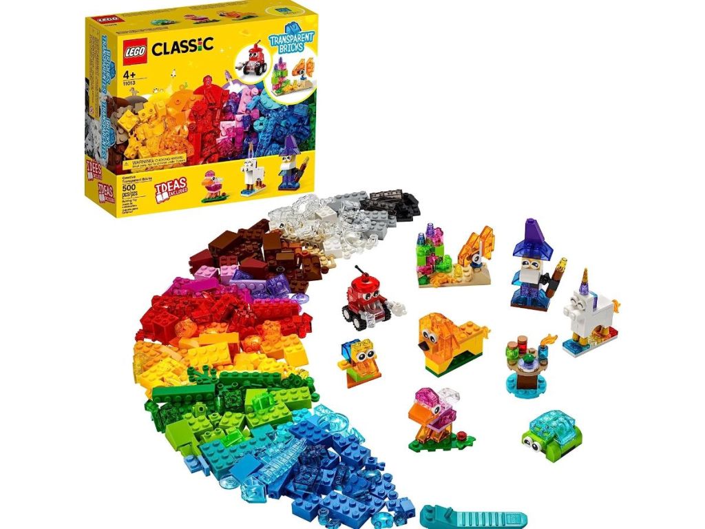 LEGO Box with Bricks surrounding