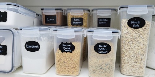Over $20 Off Airtight Food Storage Containers Set on Amazon (Includes Reusable Labels & Marker!)