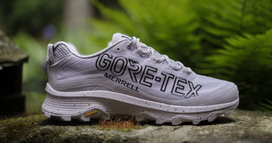 Merrell Moab Speed Gore-Tex® 1TRL Hiking Shoes - Waterproof (For Men) in the woods