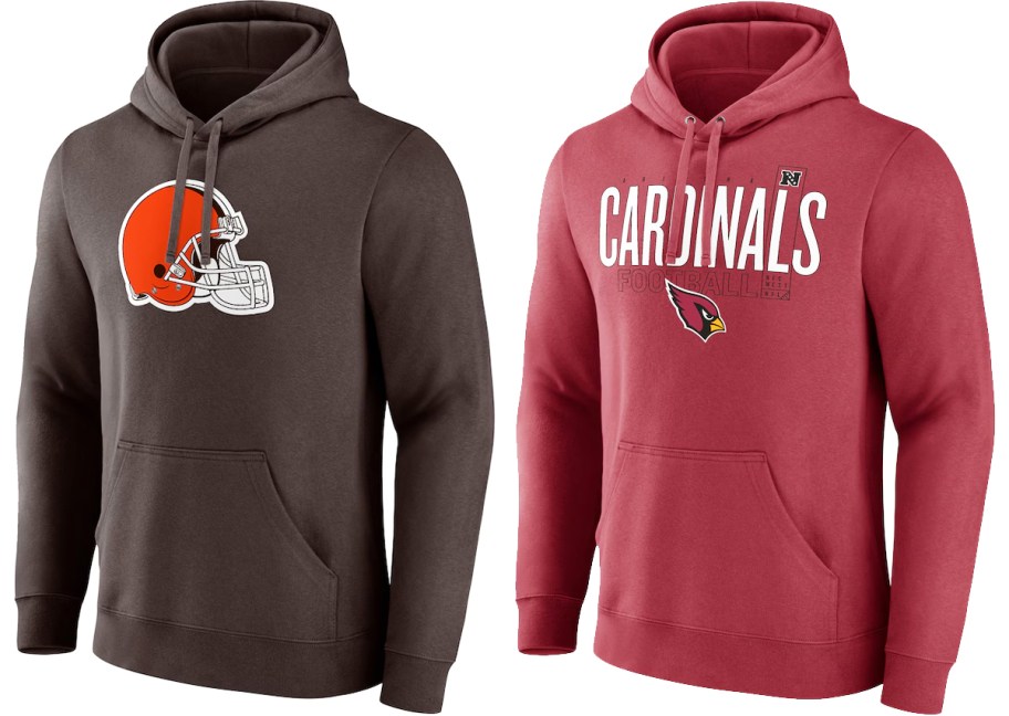 Cleveland Browns and Arizona Cardinals hoodies