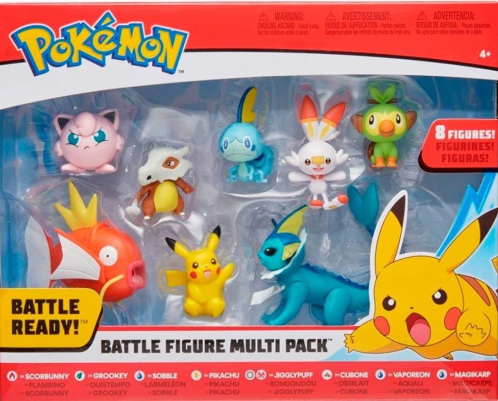Stock image of Pokemon Battle Figures 8-pack