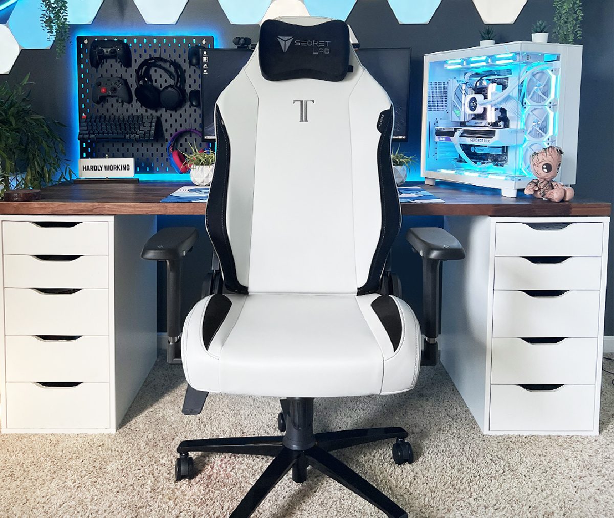 The best gaming chair on the market is the SecretLab TITAN Evo shown here in white