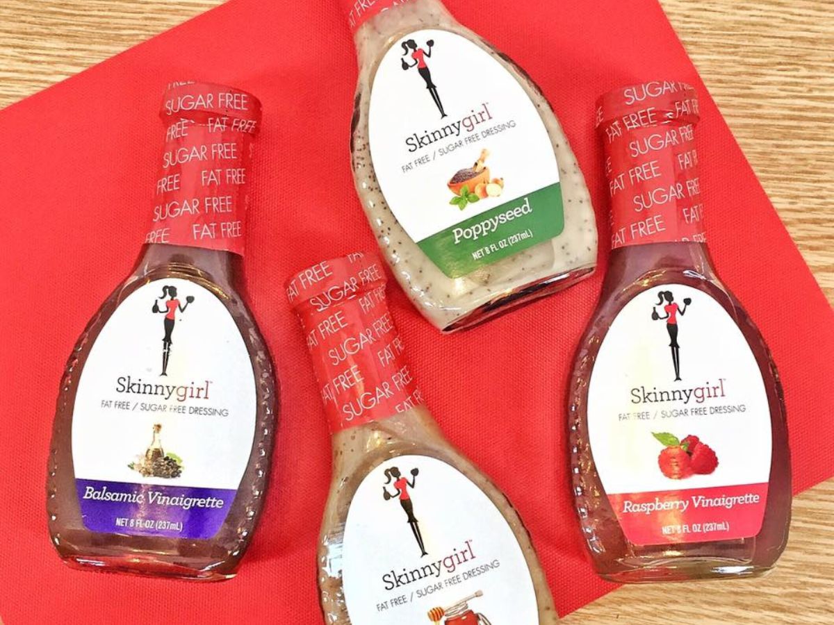 4 bottles of skinnygirl salad dressings