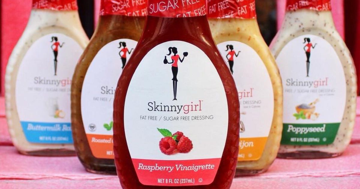 Skinnygirl Salad Dressings on a chair