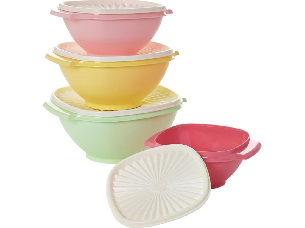 Tupperware Heritage Collection 8-piece square bowl set