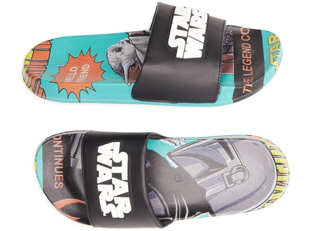 A pair of Star Wars Slides