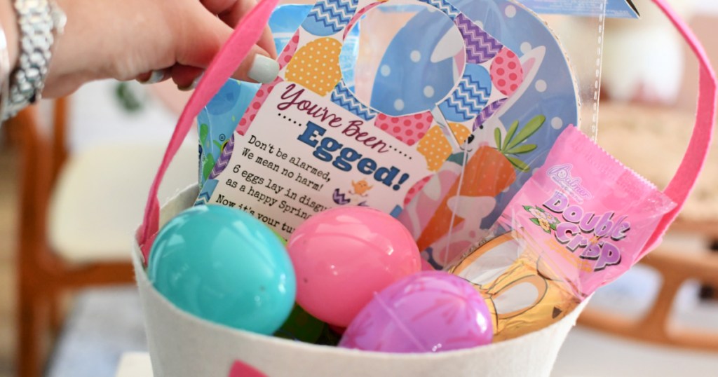 adding a you've been egged tag to basket