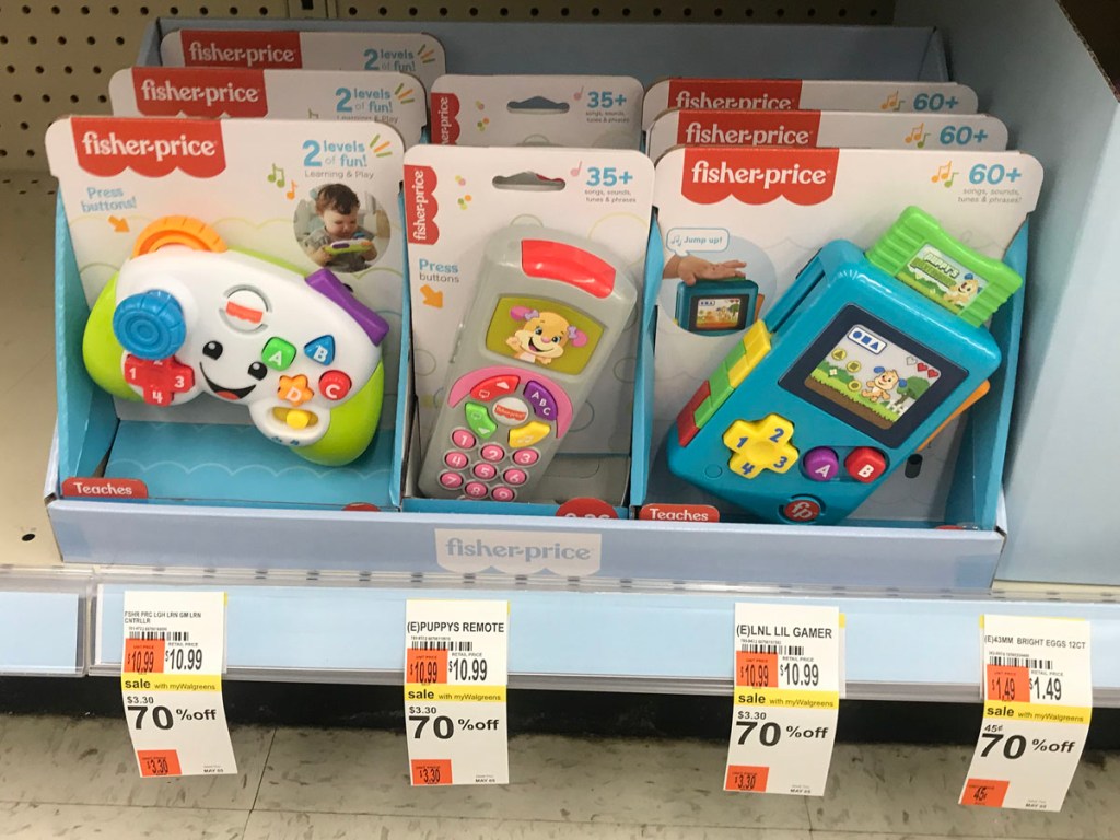 fisher price controller, phone and gaming toys 