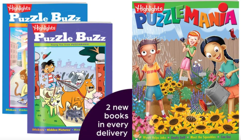 three highlights puzzle club books