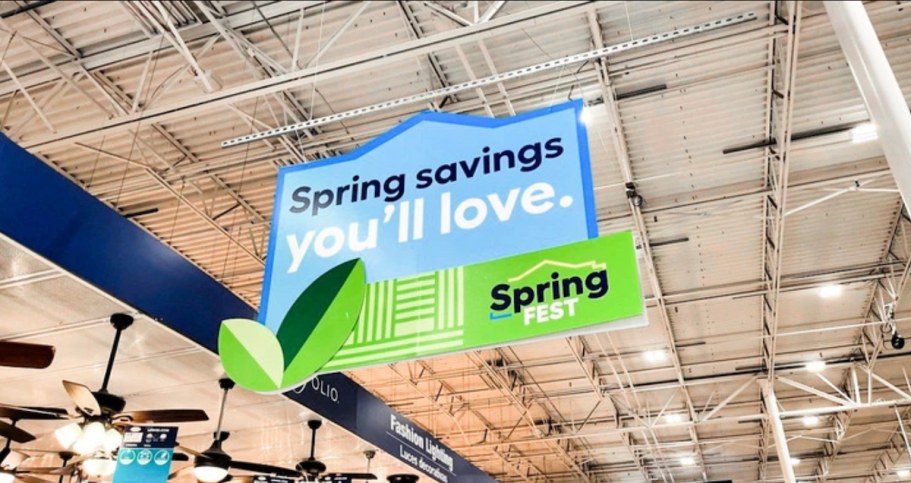 lowes spring fest sign