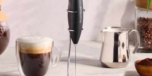 Handheld Milk Frother Only $6.99 Shipped for Prime Members | Perfect for Coffee Drinks, Smoothies, & More