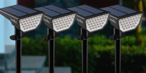 Solar Outdoor Lights 4-Pack from $14.99 on Amazon (Regularly $30)