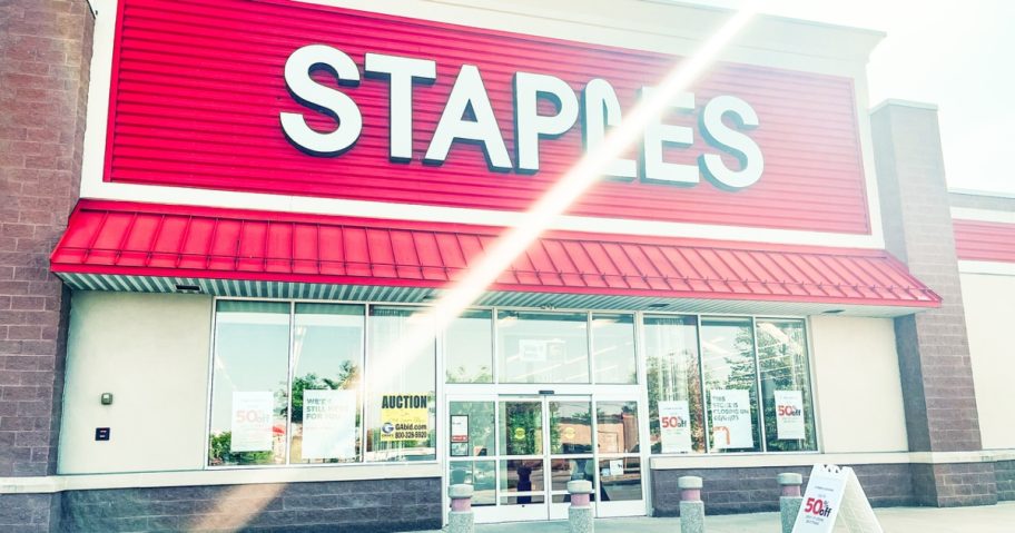 Staples storefront 