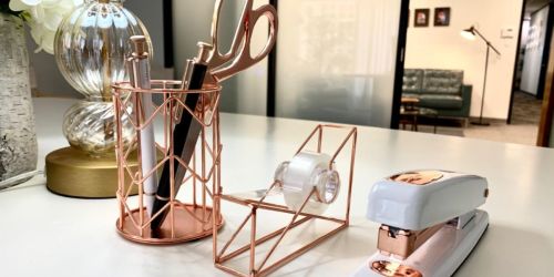 Trendy 10-Piece Rose Gold Desktop Set Under $25.64 on Amazon (Regularly $96)