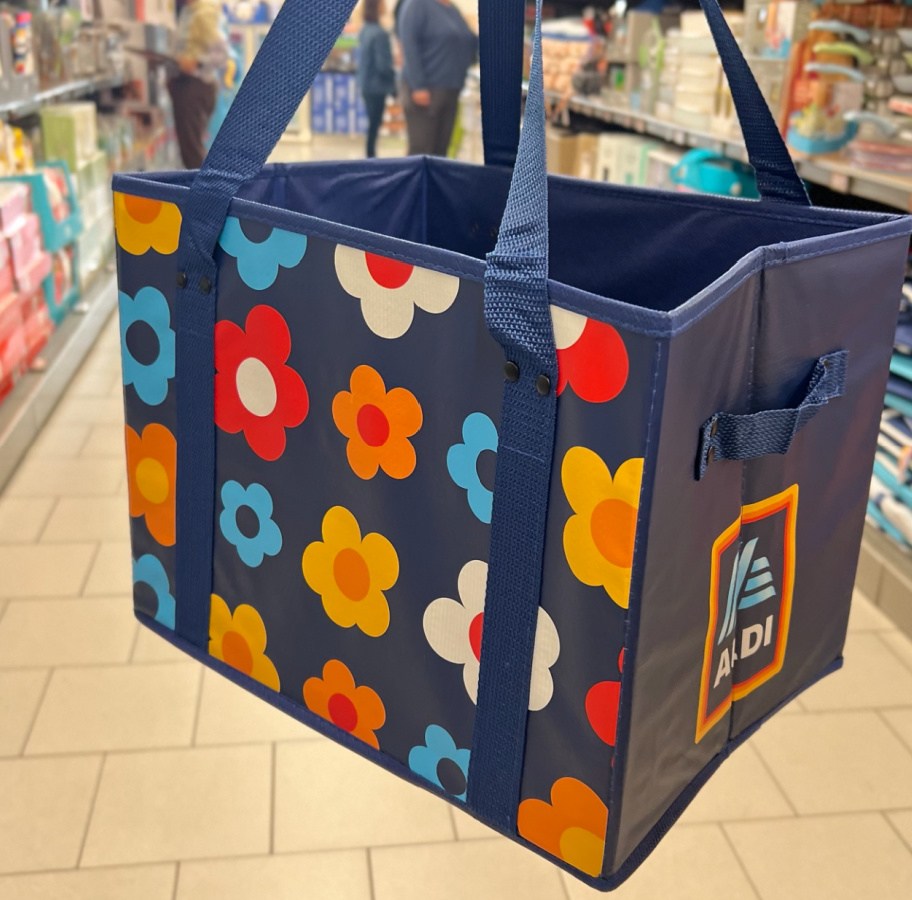 ALDI Collapsible Box Bag displayed at store