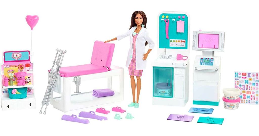 Doctor Barbie with many accessories 