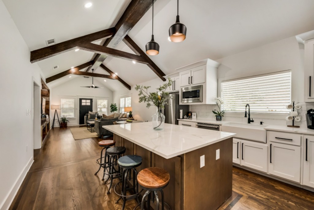 The kitchen of the Broken Halos Haven retreat for widows