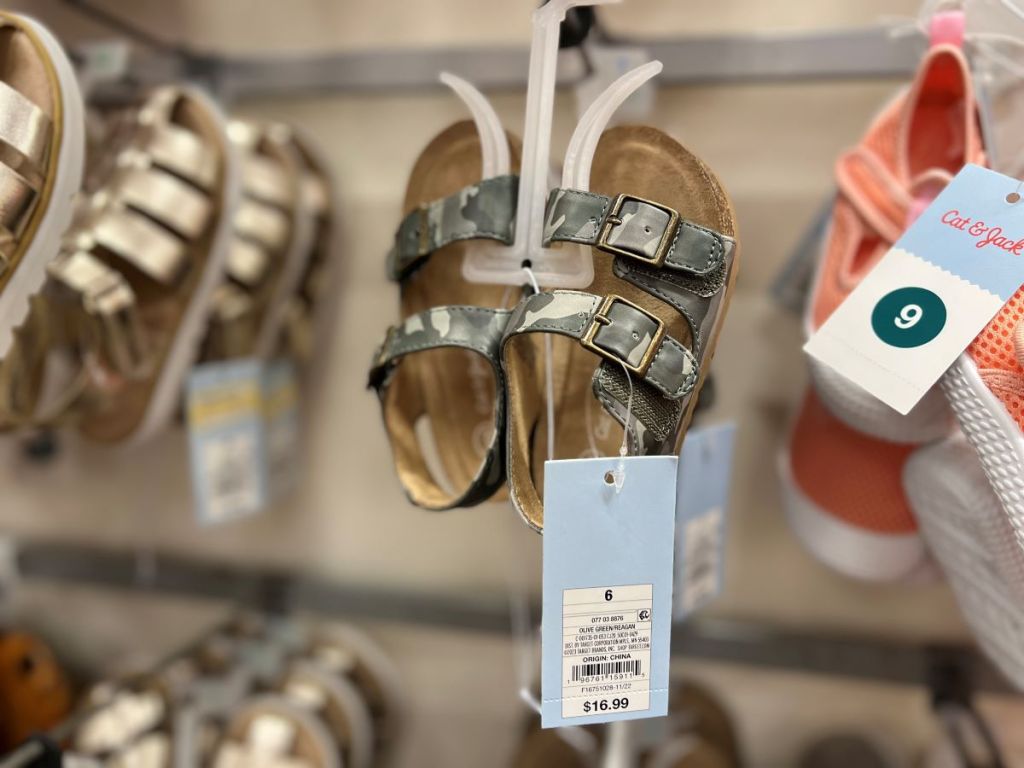 Pair of sandals at Target
