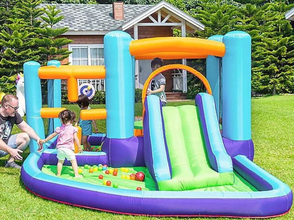 Coconut Float Inflatable Bouncer w/ Slide