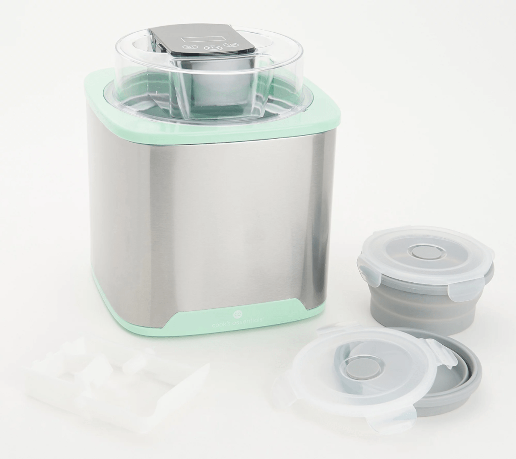 A Cook's Essentials Ice Cream Maker from from the QVC and Hip2Save livestream