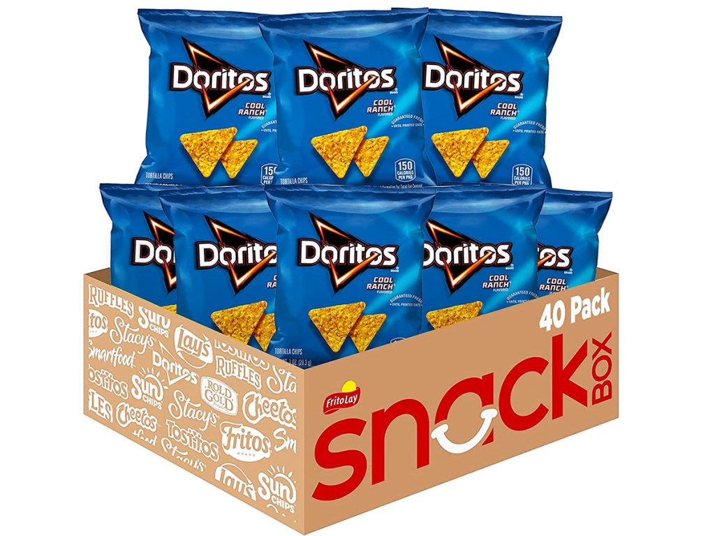 box of Doritos Cool Ranch Tortilla Chips
