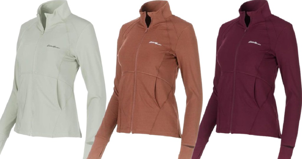 3 stock images of Eddie Bauer Women's Full Zip Jackets